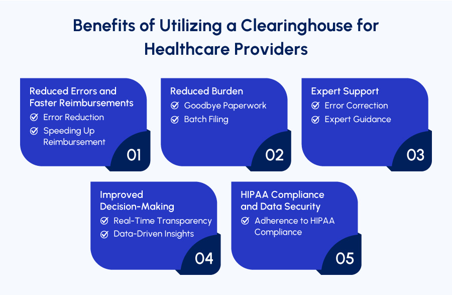 Benefits of utilizing clearing house for healthcare providers